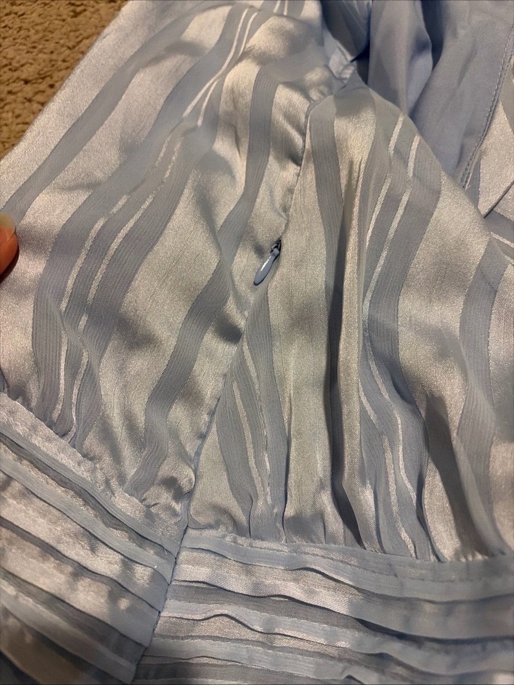 NWT Peppermayo Light Blue Willow Chiffon Mini Dress Size 6 Halter Neck Tie - Picture 7 of 8